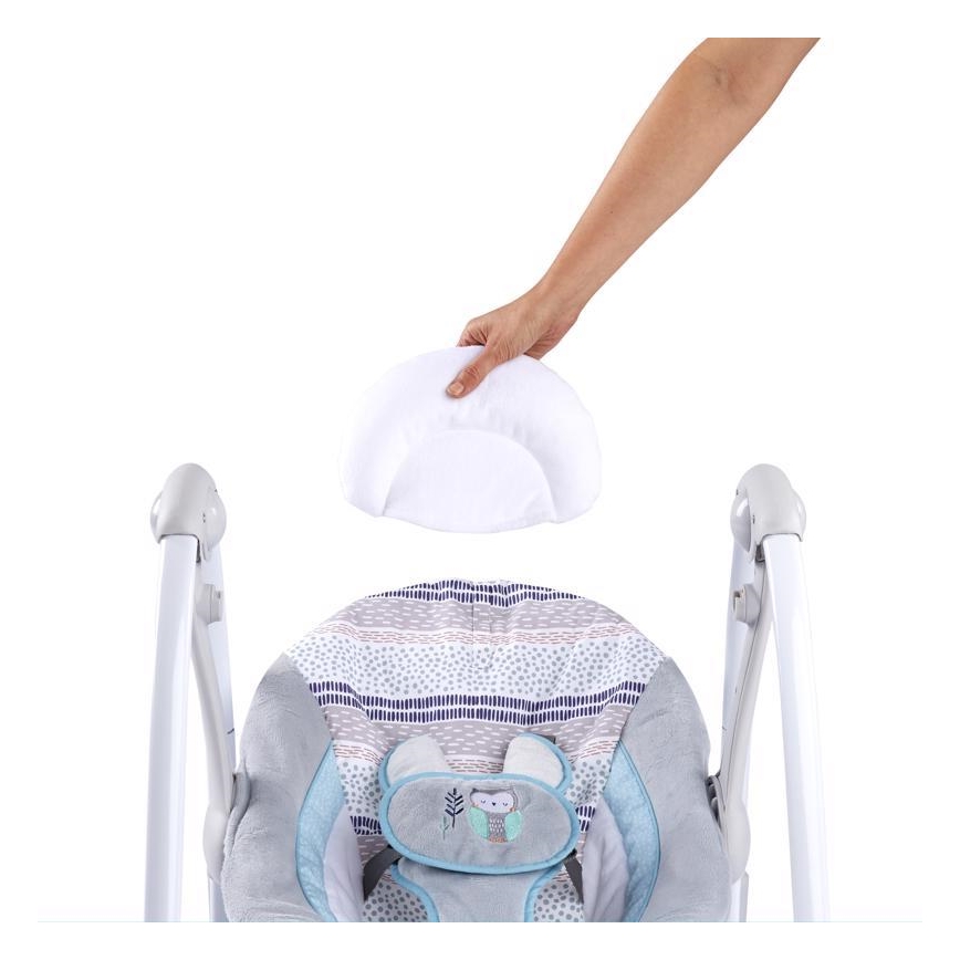 Ingenuidade - Baloiço de bebé com adaptador e melodia ABERNATHY