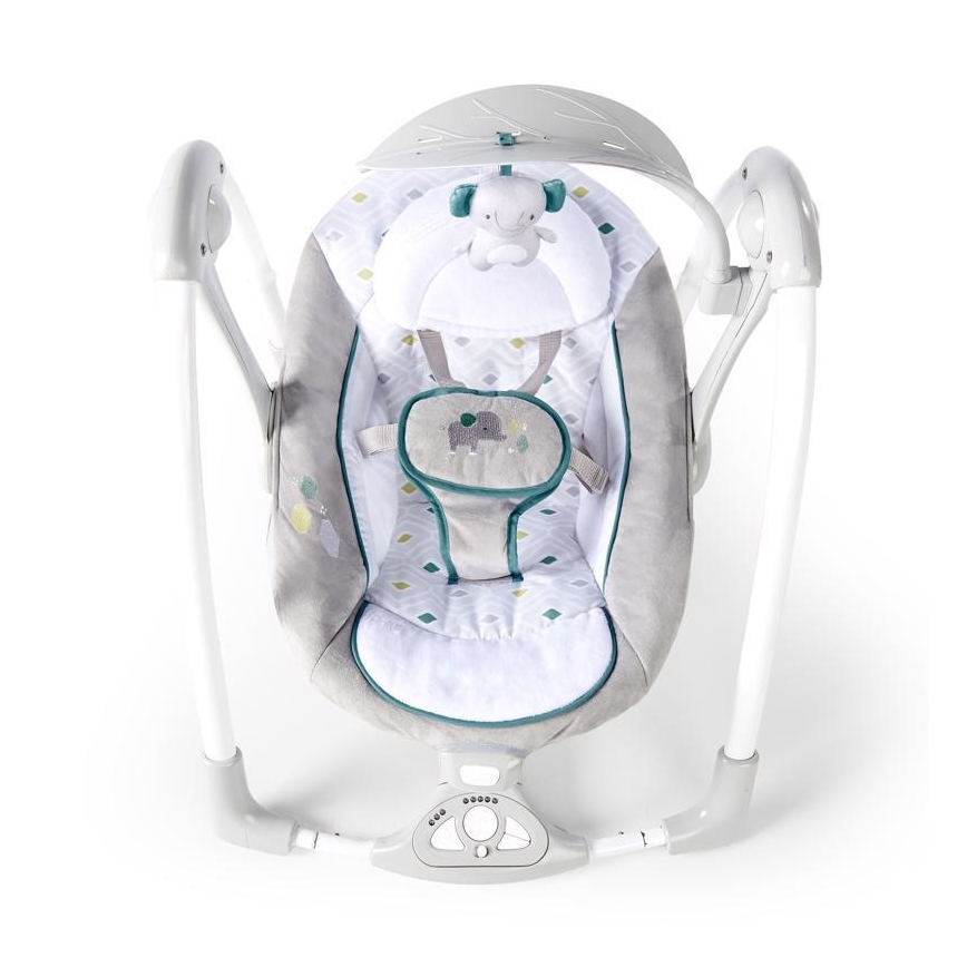 Ingenuidade - Baloiço vibratório para bebé com melodia 2 em 1 NASH