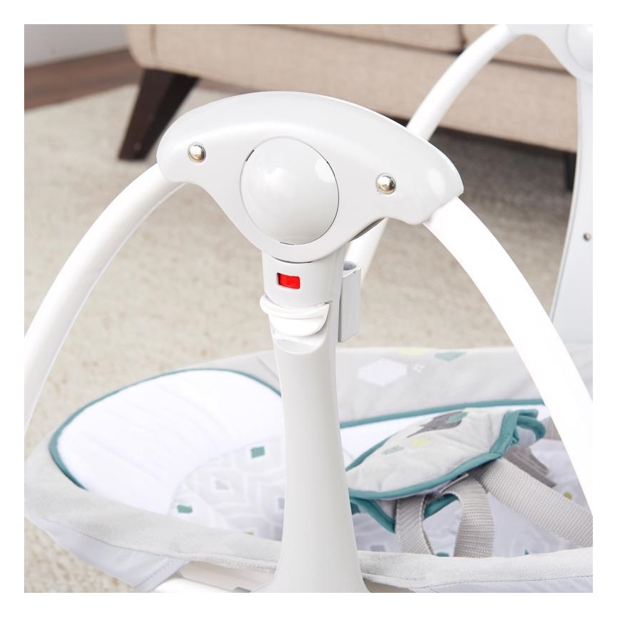 Ingenuidade - Baloiço vibratório para bebé com melodia 2 em 1 NASH