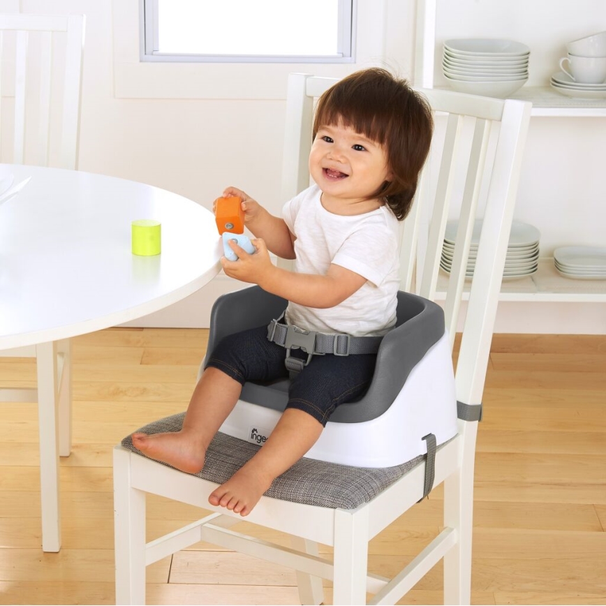 Ingenuity - Almofada para cadeira de refeição 2em1 SMARTCLEAN TODDLER cinzento