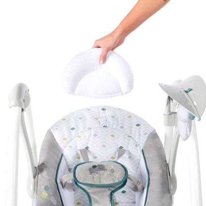 Ingenuity - Balanço vibratório infantil com melodia 2 em 1 NASH 4xLR20
