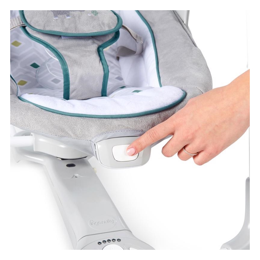 Ingenuity - Balanço vibratório infantil com melodia 2 em 1 NASH 4xLR20