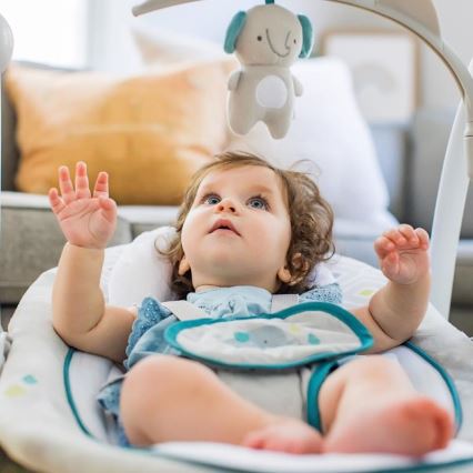 Ingenuity - Balanço vibratório infantil com melodia 2 em 1 NASH 4xLR20