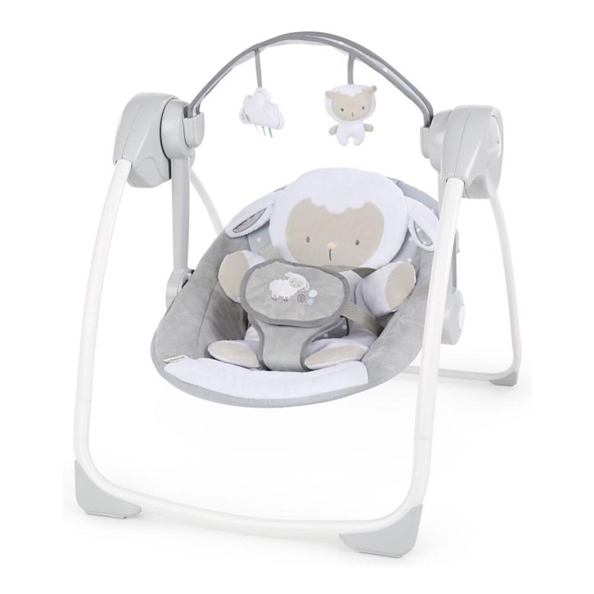 Ingenuity - Baloiço para bebé com melodia CUDDLE LAMB