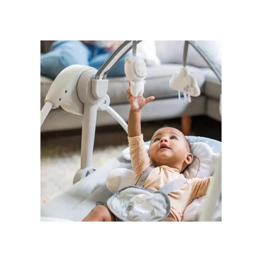 Ingenuity - Baloiço para bebé com melodia CUDDLE LAMB