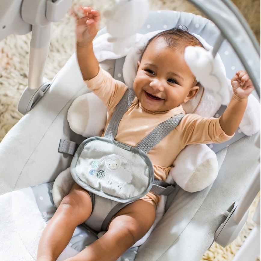 Ingenuity - Baloiço para bebé com melodia CUDDLE LAMB
