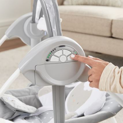Ingenuity - Baloiço para bebé com melodia CUDDLE LAMB