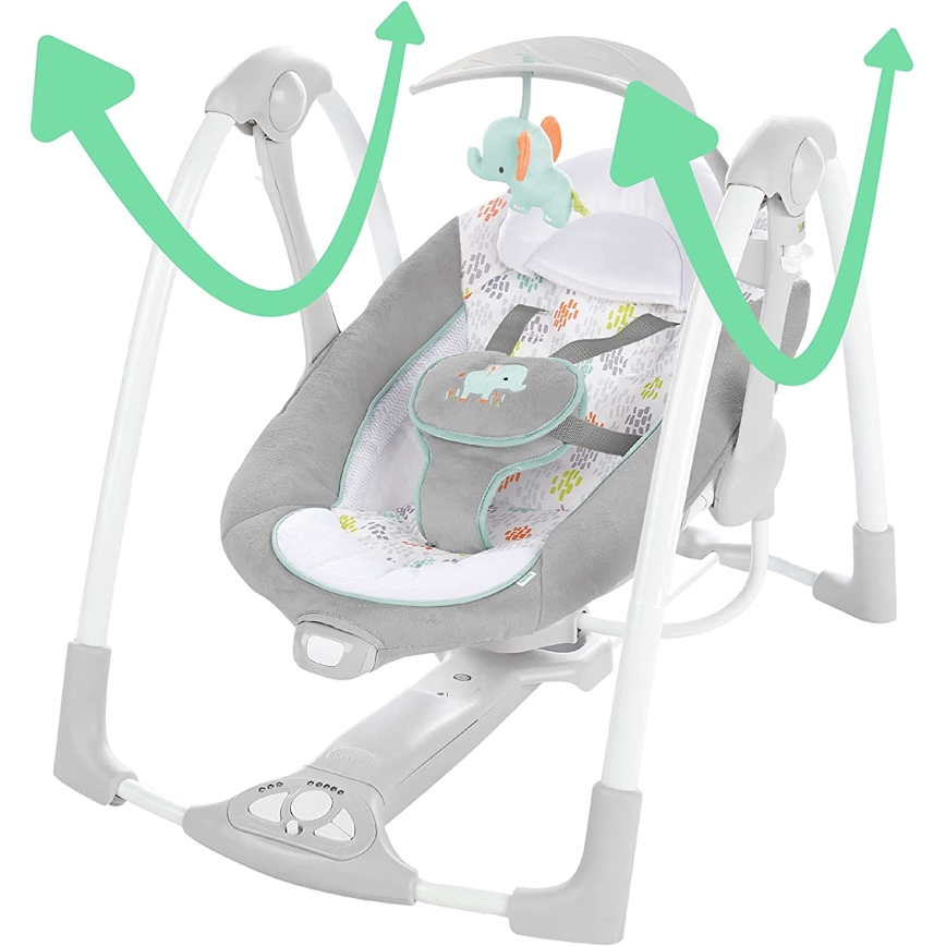 Ingenuity - Baloiço vibratório para bebé com melodia 2em1 WIMBERLY
