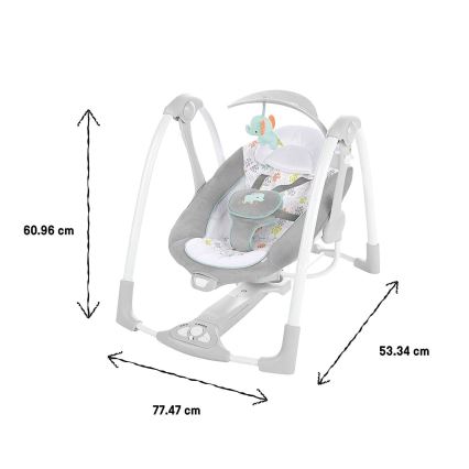 Ingenuity - Baloiço vibratório para bebé com melodia 2em1 WIMBERLY