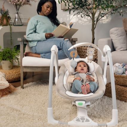 Ingenuity - Baloiço vibratório para bebé com melodia 2em1 WYNN