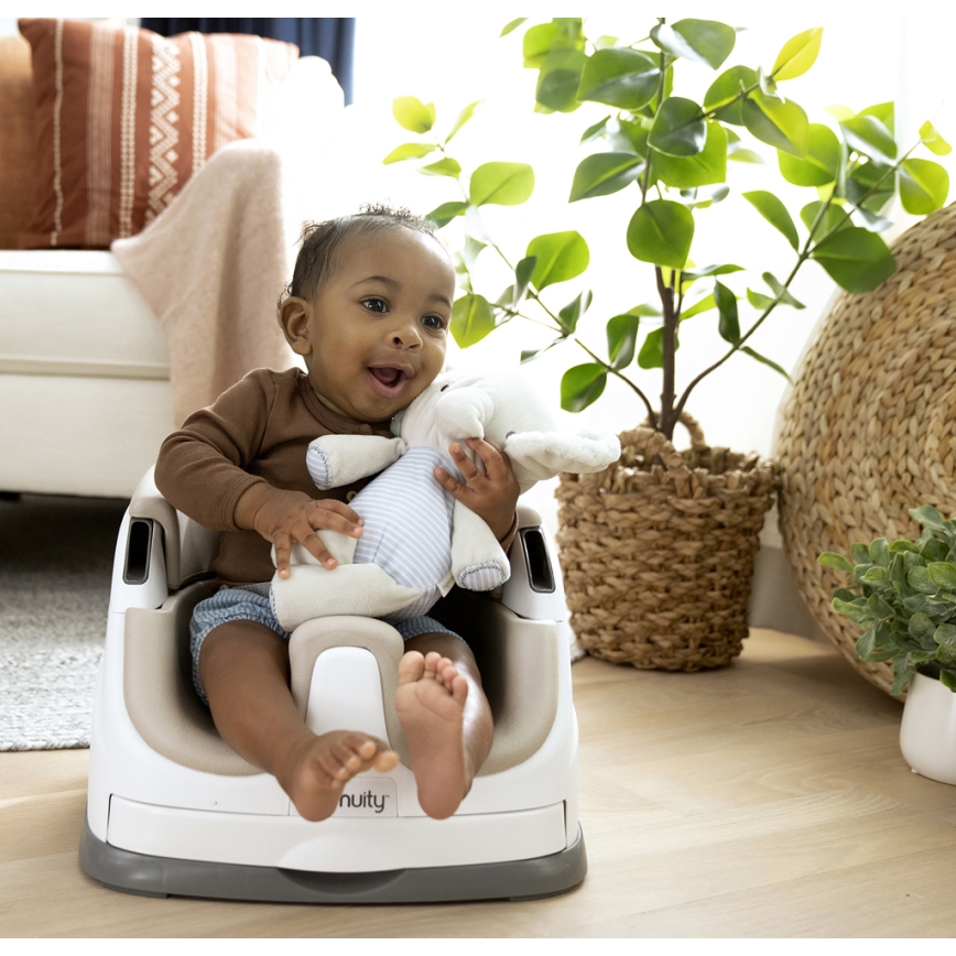 Ingenuity - Banco elevatório 2em1 BABY BASE bege