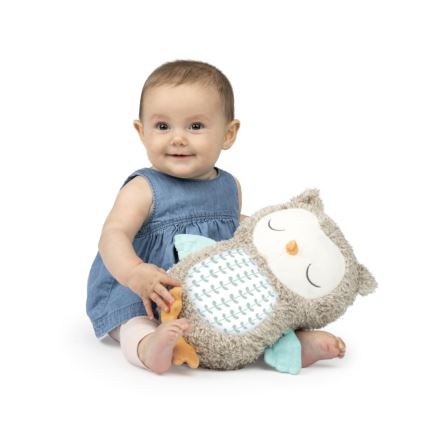 Ingenuity - Brinquedo de peluche musical NALLY coruja