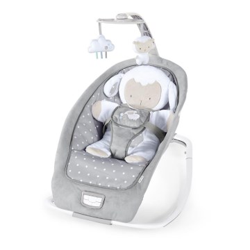 Ingenuity - Espreguiçadeira para bebé com melodia CUDDLE LAMB