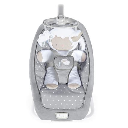 Ingenuity - Espreguiçadeira para bebé com melodia CUDDLE LAMB