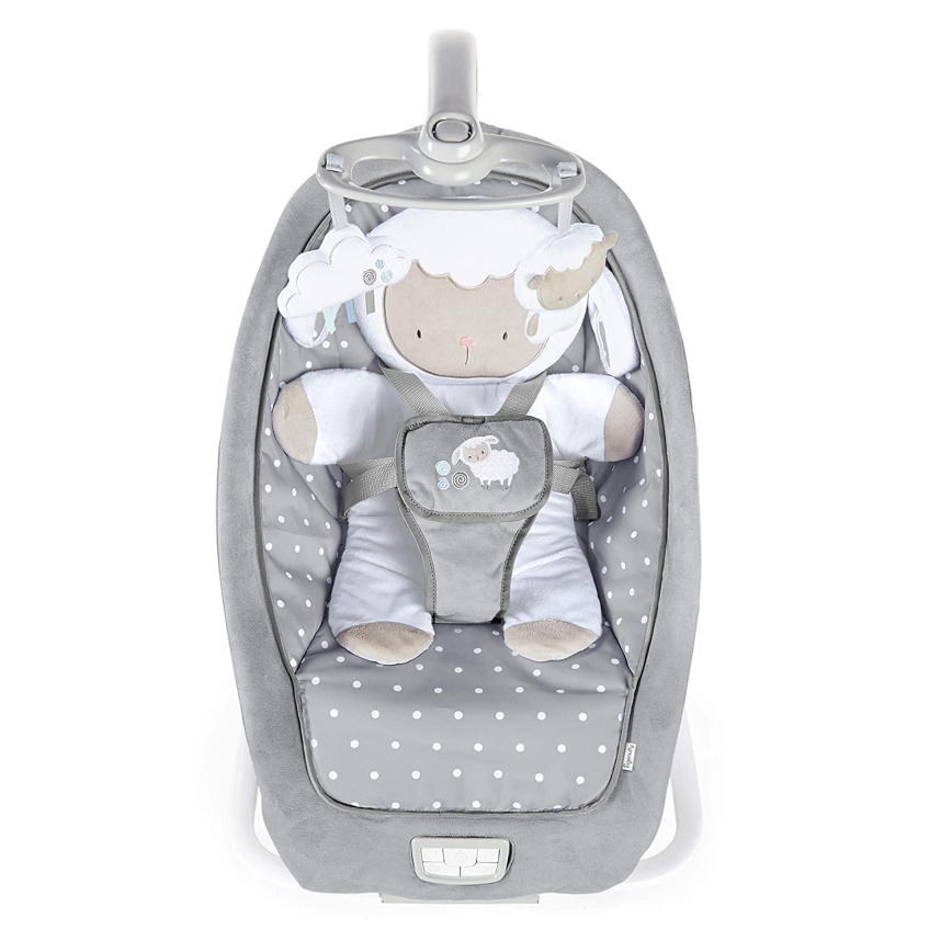 Ingenuity - Espreguiçadeira para bebé com melodia CUDDLE LAMB