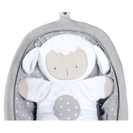 Ingenuity - Espreguiçadeira para bebé com melodia CUDDLE LAMB