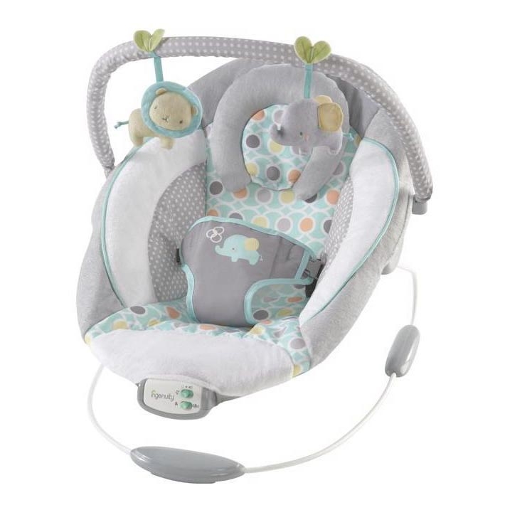 Ingenuity - Espreguiçadeira vibratória para bebé com melodia MORRISON 3xC