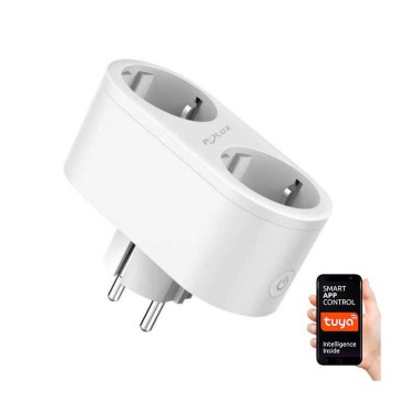 Inteligente dvojitá tomada SMART 3680W/230V/16A Wi-Fi Tuya SCHUKO