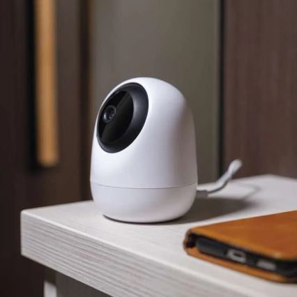 Inteligente interior swivel câmara com sensor de movimento GoSmart 5V Wi-Fi Tuya branco