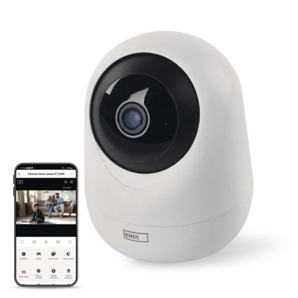 Inteligente interior swivel câmara com sensor de movimento GoSmart 5V Wi-Fi Tuya branco