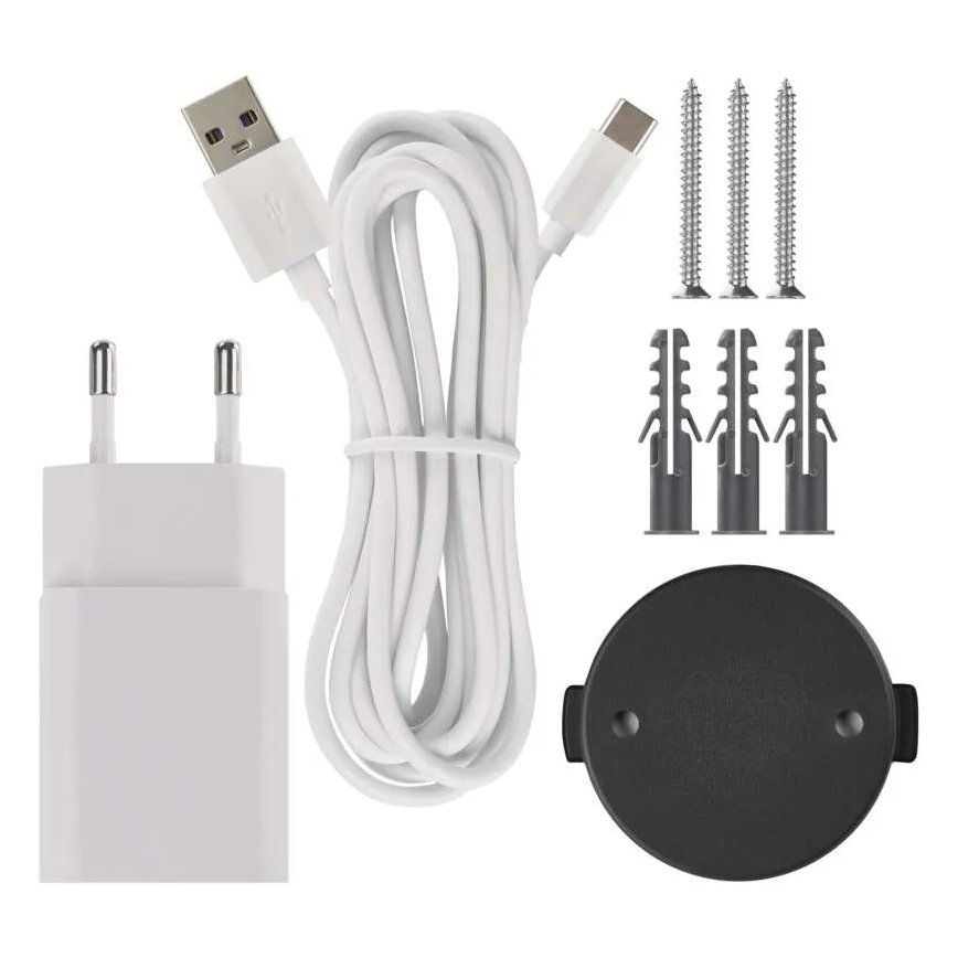Inteligente interior swivel câmara com sensor de movimento GoSmart 5V Wi-Fi Tuya branco