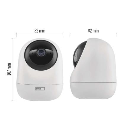 Inteligente interior swivel câmara com sensor de movimento GoSmart 5V Wi-Fi Tuya branco