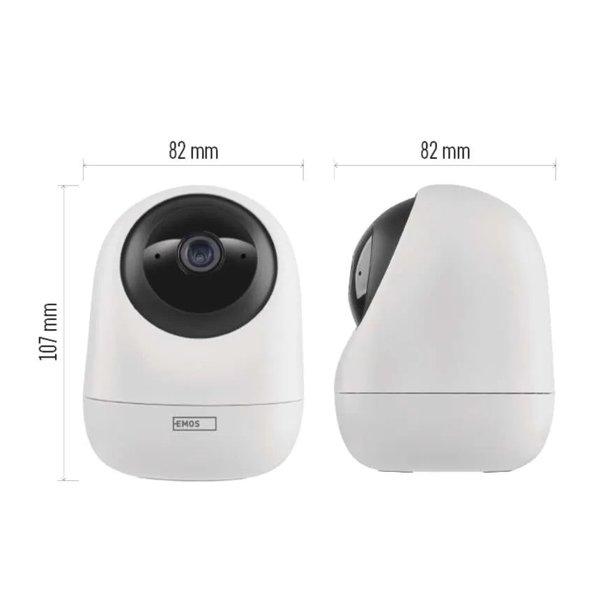 Inteligente interior swivel câmara com sensor de movimento GoSmart 5V Wi-Fi Tuya branco