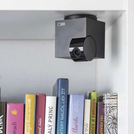 Inteligente interior swivel câmara com sensor de movimento GoSmart 5V Wi-Fi Tuya preto