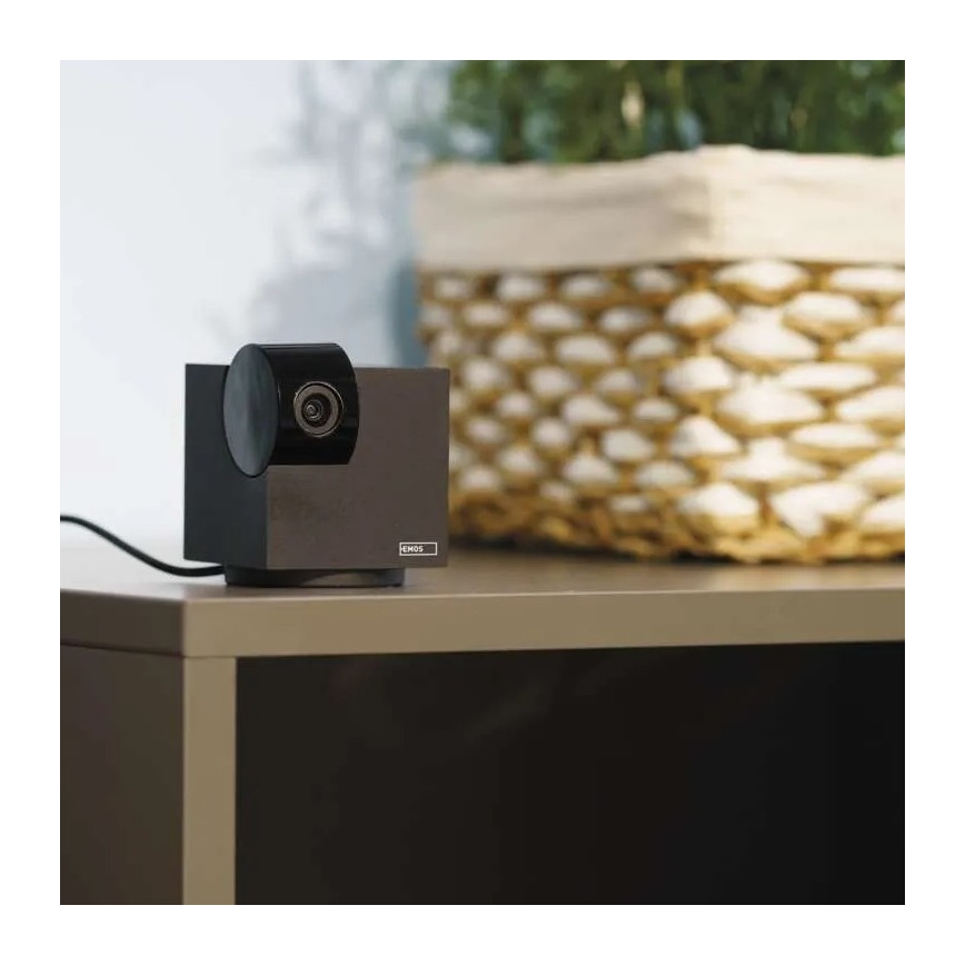 Inteligente interior swivel câmara com sensor de movimento GoSmart 5V Wi-Fi Tuya preto