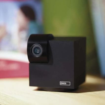 Inteligente interior swivel câmara com sensor de movimento GoSmart 5V Wi-Fi Tuya preto