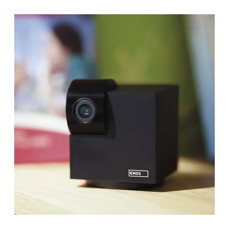 Inteligente interior swivel câmara com sensor de movimento GoSmart 5V Wi-Fi Tuya preto