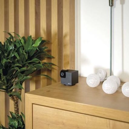 Inteligente interior swivel câmara com sensor de movimento GoSmart 5V Wi-Fi Tuya preto