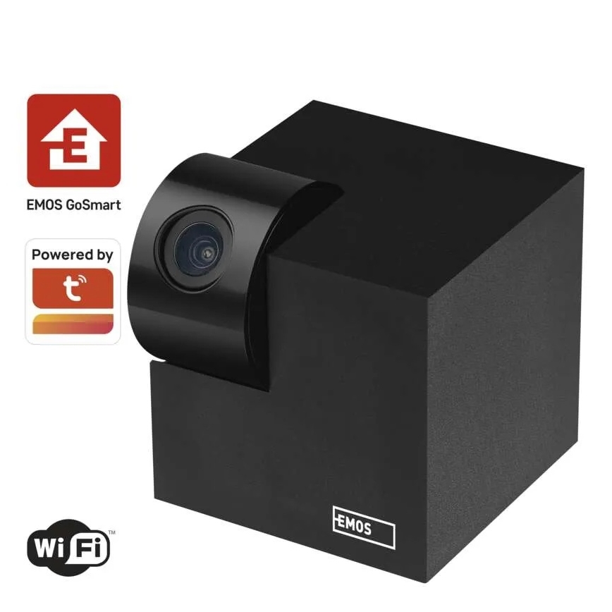 Inteligente interior swivel câmara com sensor de movimento GoSmart 5V Wi-Fi Tuya preto