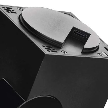 Inteligente interior swivel câmara com sensor de movimento GoSmart 5V Wi-Fi Tuya preto