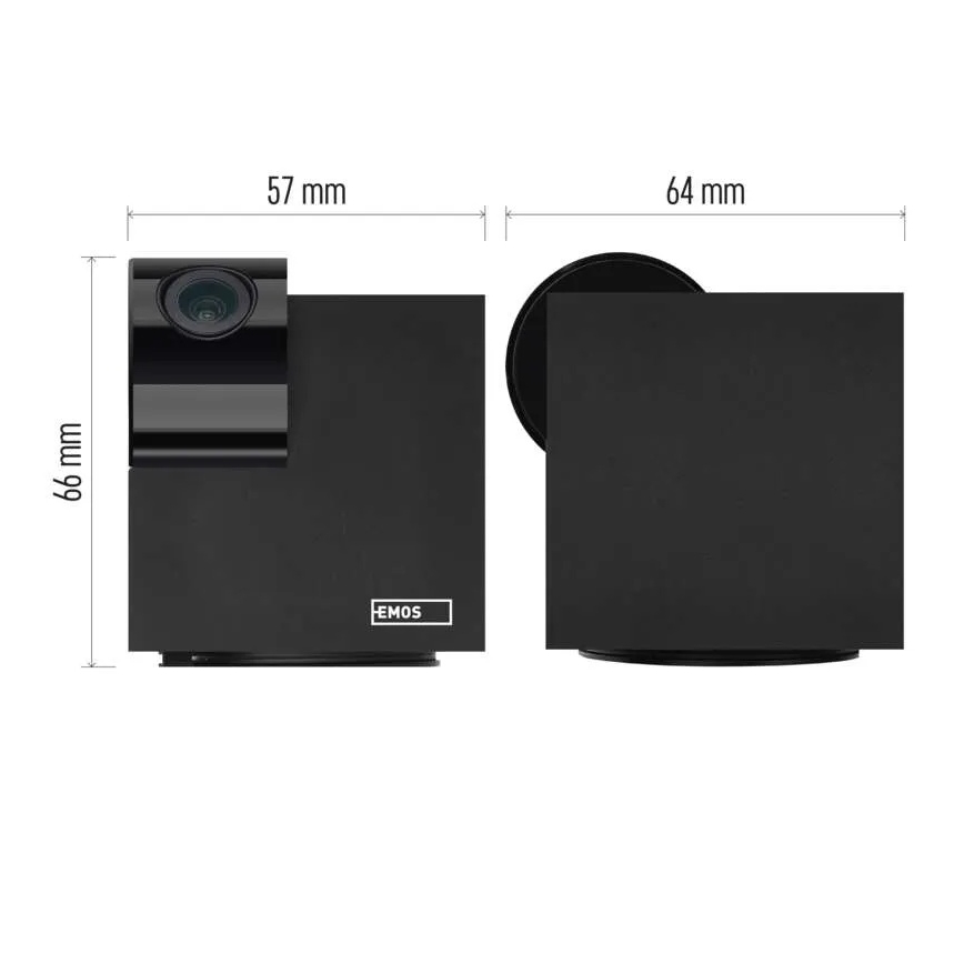 Inteligente interior swivel câmara com sensor de movimento GoSmart 5V Wi-Fi Tuya preto