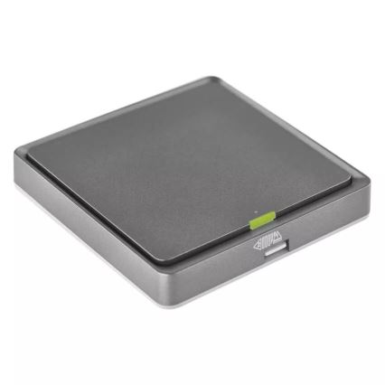 Interruptor 1-botão GoSmart 1xCR2430 Tuya preto