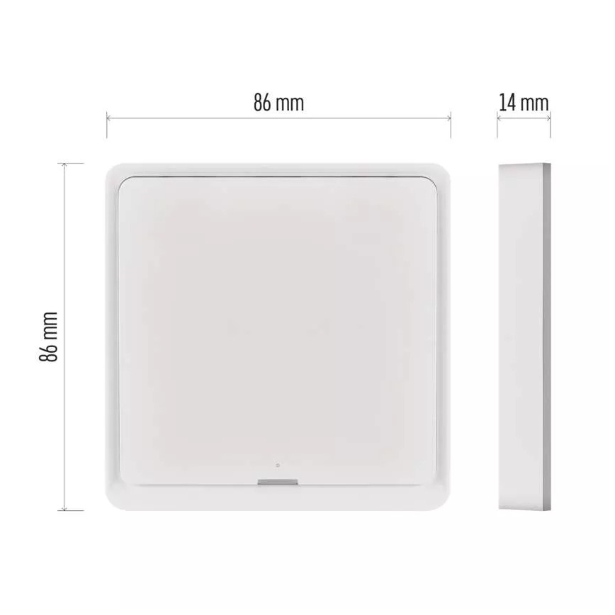 Interruptor 1-botão GoSmart Tuya branco