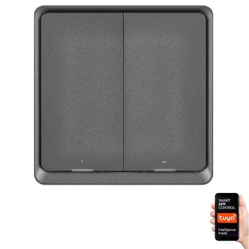 Interruptor  2-botões GoSmart Tuya preto