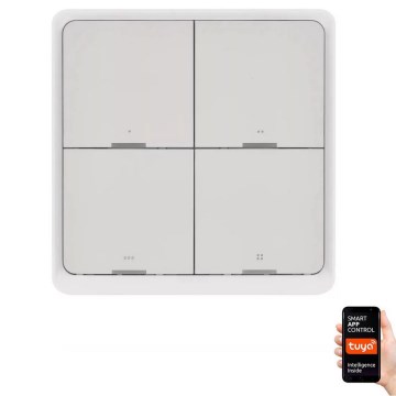 Interruptor 4 botões GoSmart Tuya branco