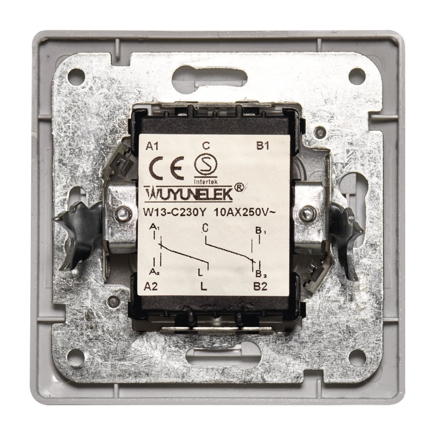 Interruptor de parede doméstico duplo alternado 250V/10A