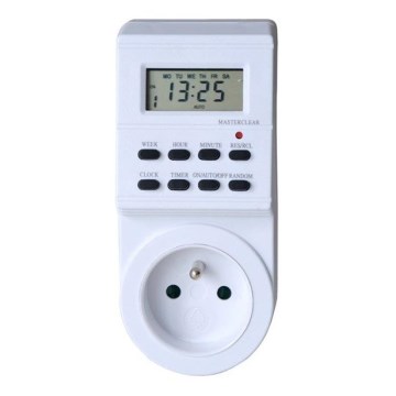 Interruptor digital de temporizador semanal 16A/230V
