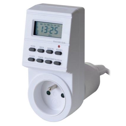 Interruptor digital de temporizador semanal 16A/230V