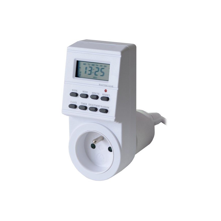Interruptor digital de temporizador semanal 16A/230V