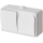 Interruptor doméstico alternado nº 6 com tomada 250V/16A IP44 branco