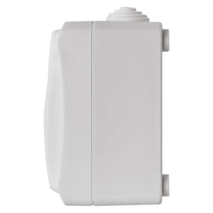 Interruptor doméstico alternado nº 6 com tomada 250V/16A IP44 branco