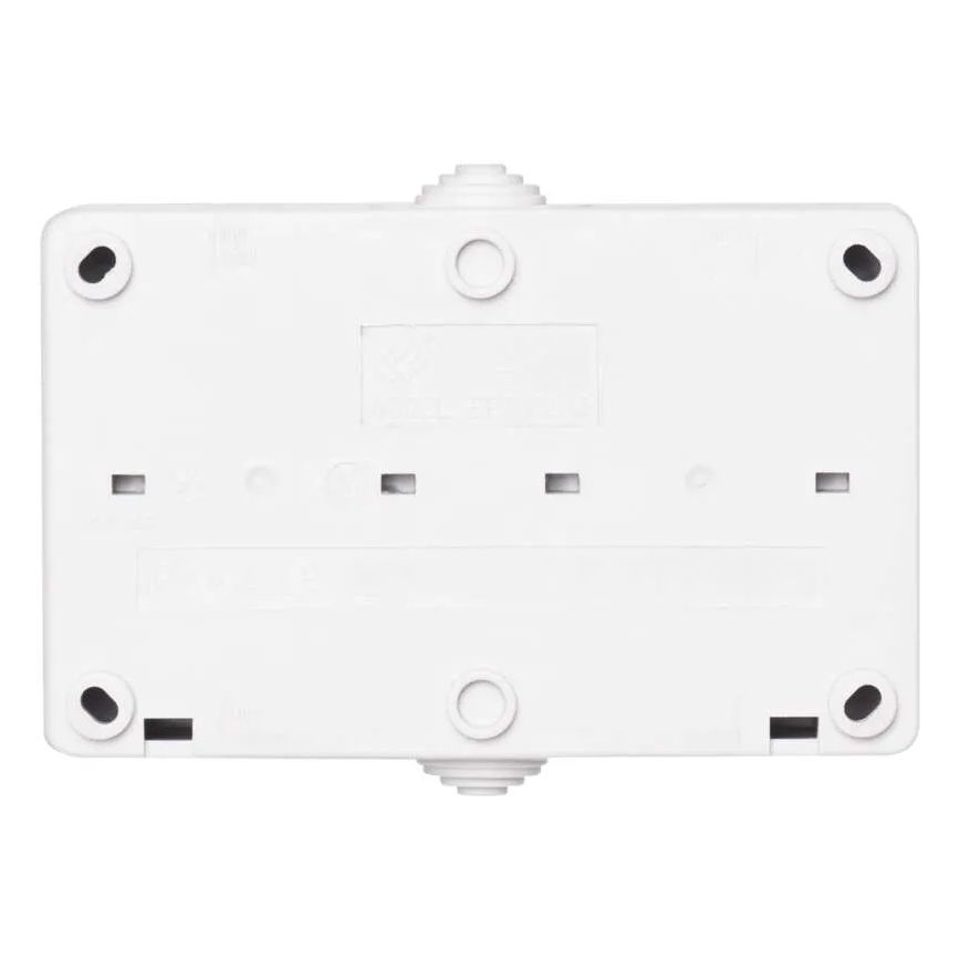Interruptor doméstico alternado nº 6 com tomada 250V/16A IP44 branco