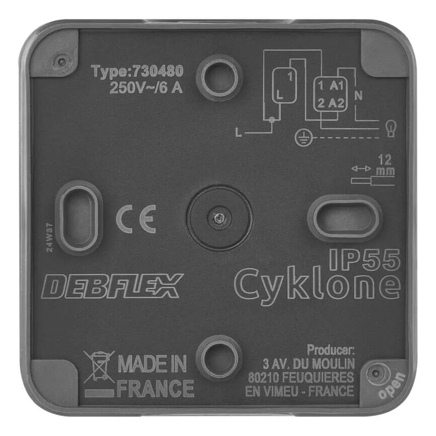 Interruptor doméstico ligar 250V/10A IP55