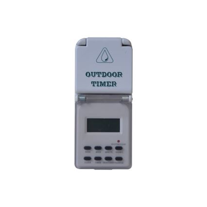 Interruptor horário exterior digital semanal 16A/230V IP44 200 mAh