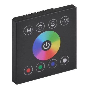 Interruptor táctil com regulador de fluxo luminoso para tiras LED RGBW 12-24V de 4 canais