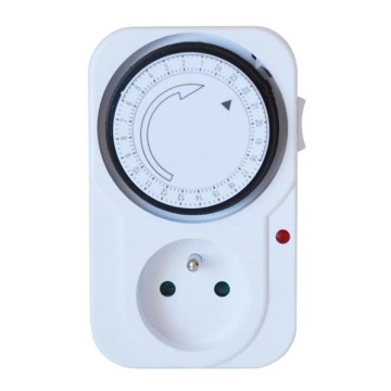 Interruptor temporizador mecânico diário 16A/230V